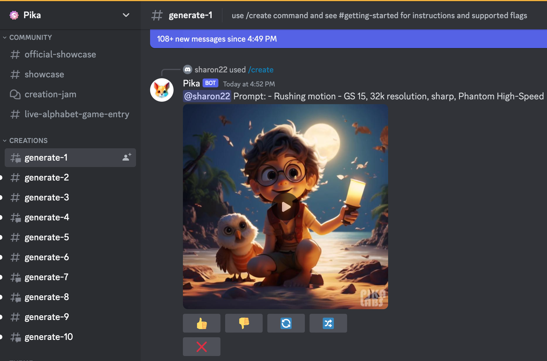 Pika Labs Discord Guide